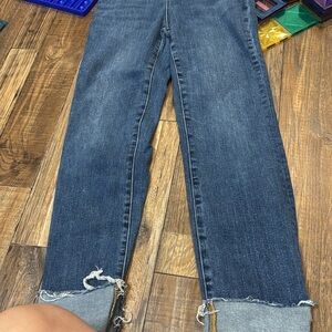 Women's mom jeans Jeans in Dark Blue Denim-tummy control